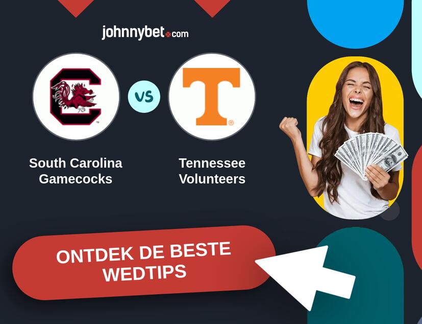 South Carolina Gamecocks - Tennessee Volunteers Analyses en Wedtips