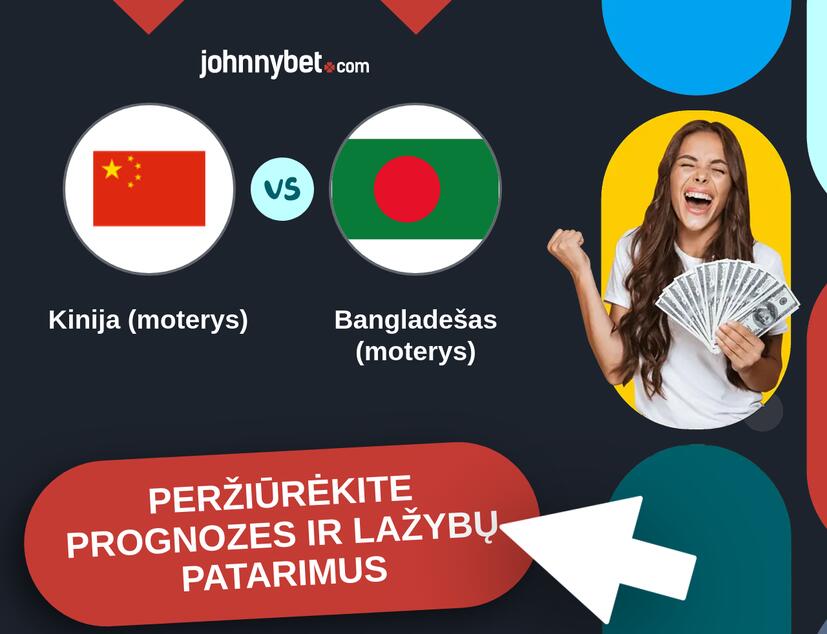 Kinija (moterys) - Bangladešas (moterys) Prognozės ir Statymų Patarimai