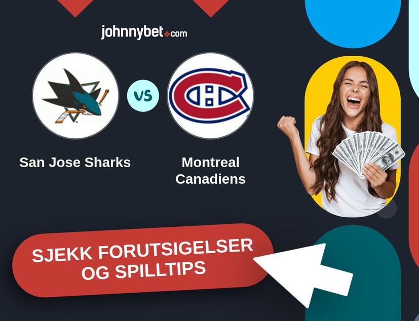 San Jose Sharks - Montreal Canadiens Prediksjoner og Spilltips