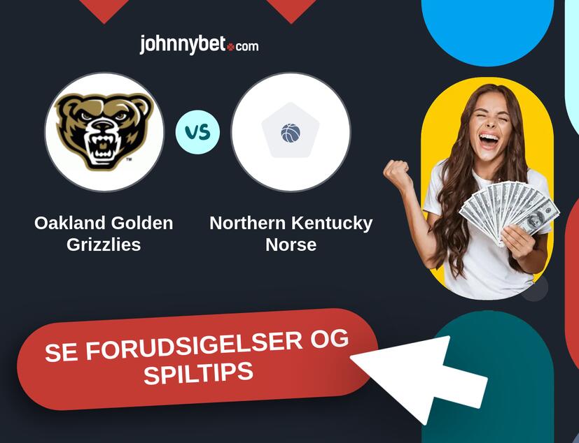 Oakland Golden Grizzlies - Northern Kentucky Norse Forudsigelser og Spiltips