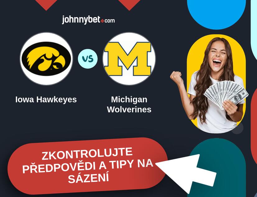Iowa Hawkeyes - Michigan Wolverines Predikce a tipy na sázení.