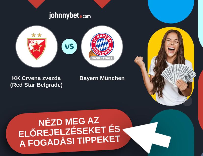 KK Crvena zvezda (Red Star Belgrade) - Bayern München előrejelzések és fogadási tippek