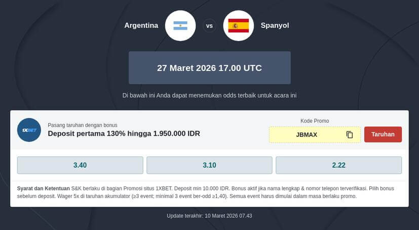 Siapa Juara Finalissima 2026, Spanyol vs Argentina