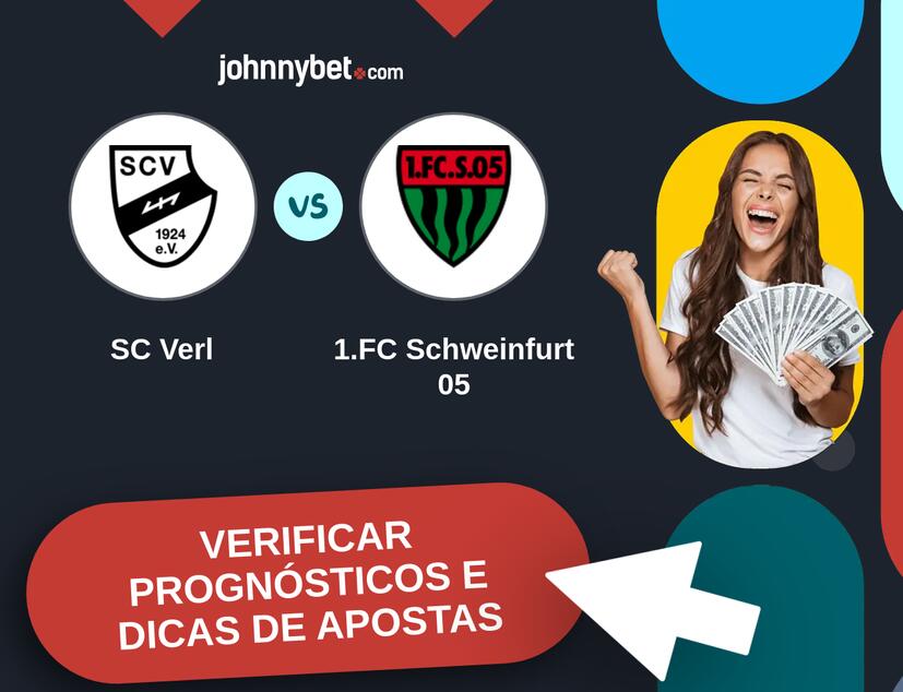 SC Verl - 1.FC Schweinfurt 05 Prognósticos e Dicas de Apostas