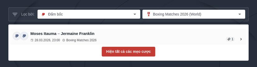 Tỷ lệ cược boxing Mike Tyson đấu với Floyd Mayweather