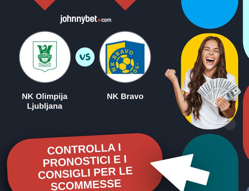 NK Olimpija Ljubljana - NK Bravo Pronostici e Consigli Scommesse