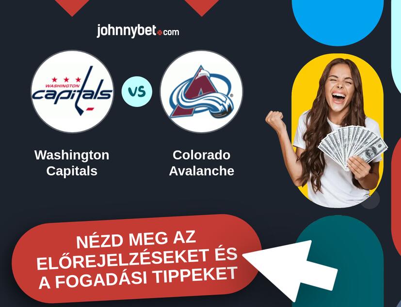 Washington Capitals - Colorado Avalanche előrejelzések és fogadási tippek