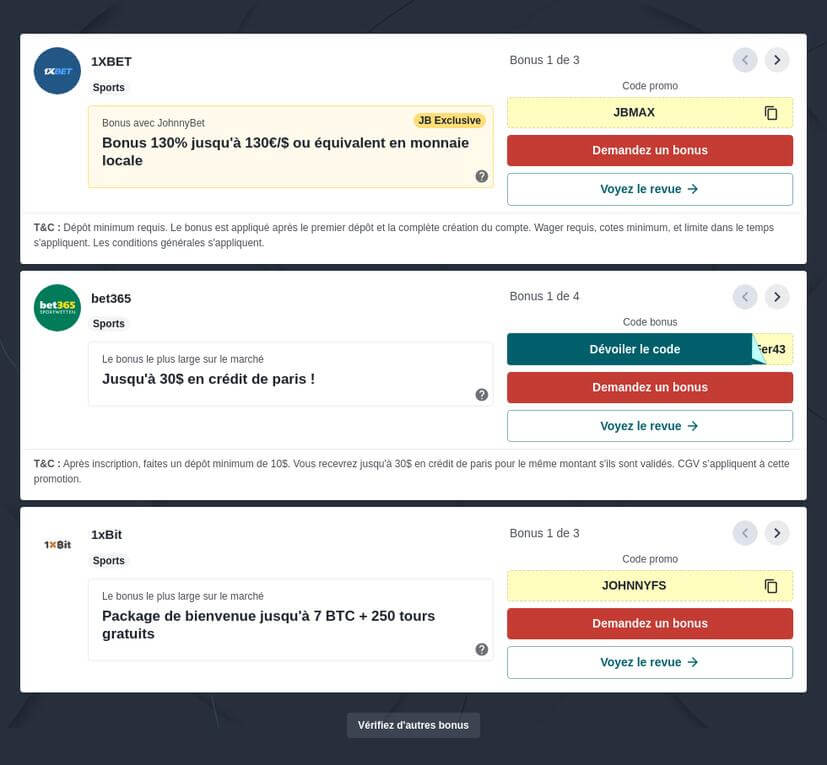 Comment faire un pari triple
