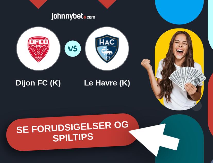 Dijon FC (K) - Le Havre (K) Forudsigelser og Spiltips