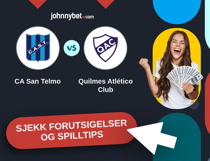 CA San Telmo - Quilmes Atlético Club Prediksjoner og Spilltips