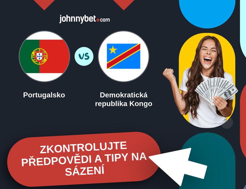 Portugalsko - Demokratická republika Kongo Predikce a tipy na sázení.