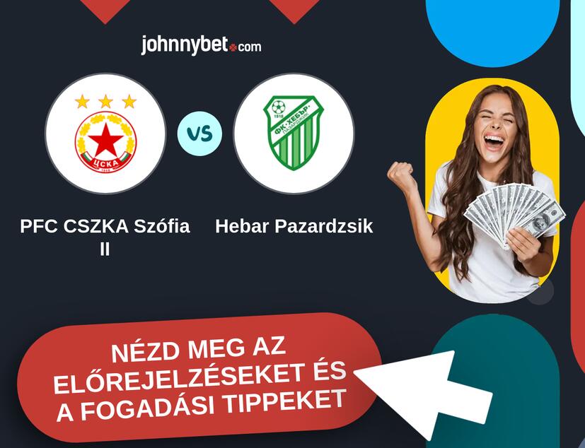PFC CSZKA Szófia II - Hebar Pazardzsik előrejelzések és fogadási tippek