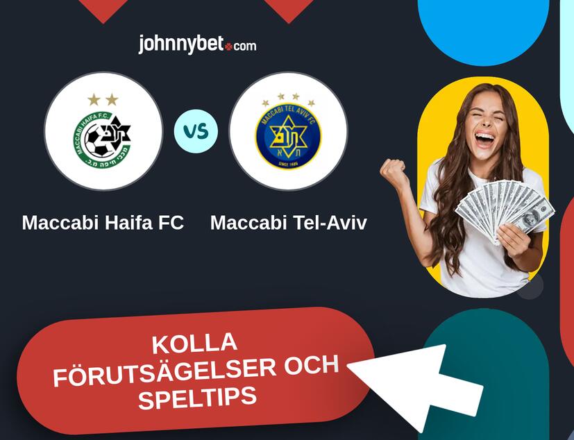 Maccabi Haifa FC - Maccabi Tel-Aviv Förutsägelser och Speltips