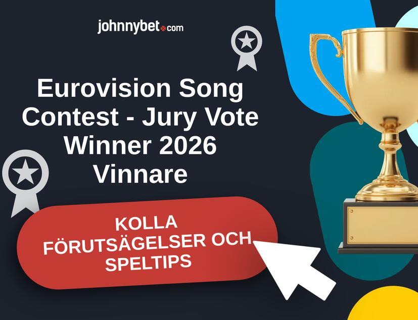 Eurovision Song Contest - Jury Vote Winner 2026 Förutsägelser och Speltips