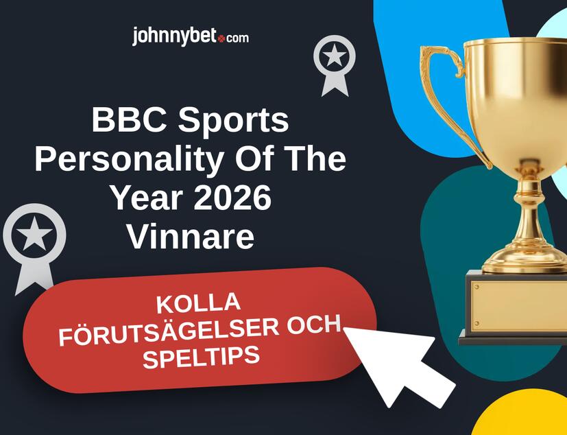 BBC Sports Personality Of The Year 2026 Förutsägelser och Speltips