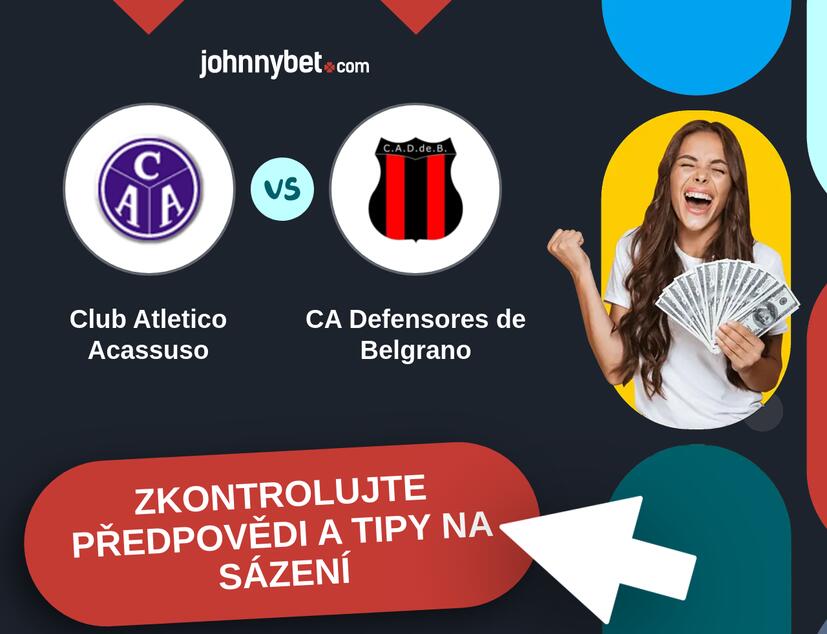 Club Atletico Acassuso - CA Defensores de Belgrano Predikce a tipy na sázení.