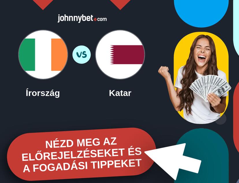 Írország - Katar előrejelzések és fogadási tippek