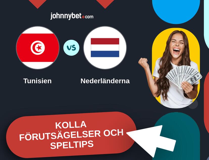 Tunisien - Nederländerna Förutsägelser och Speltips
