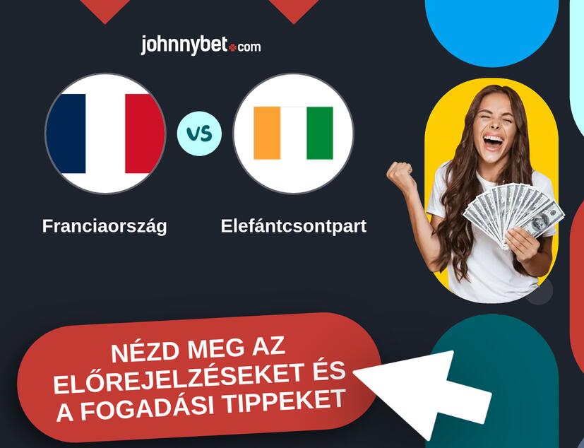 Franciaország - Elefántcsontpart előrejelzések és fogadási tippek