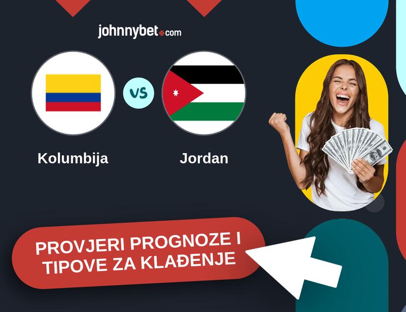 Kolumbija - Jordan Tipovi i prognoze