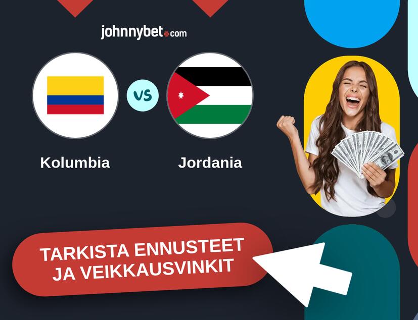 Kolumbia - Jordania Ennusteet ja Vetovihjeet