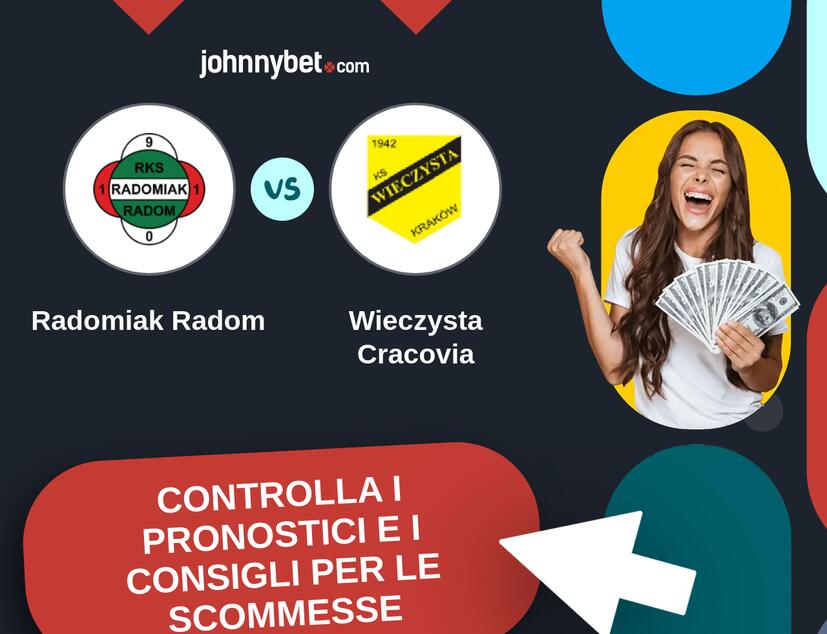 Radomiak Radom - Wieczysta Cracovia Pronostici e Consigli Scommesse