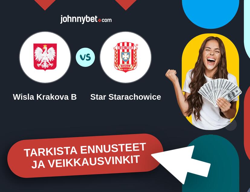 Wisla Krakova B - Star Starachowice Ennusteet ja Vetovihjeet