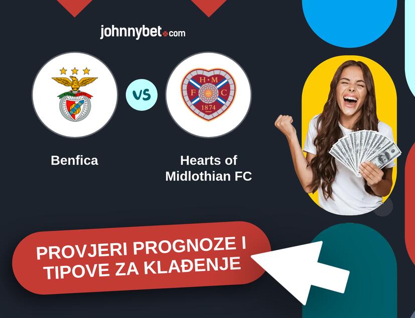Benfica - Hearts of Midlothian FC Tipovi i prognoze