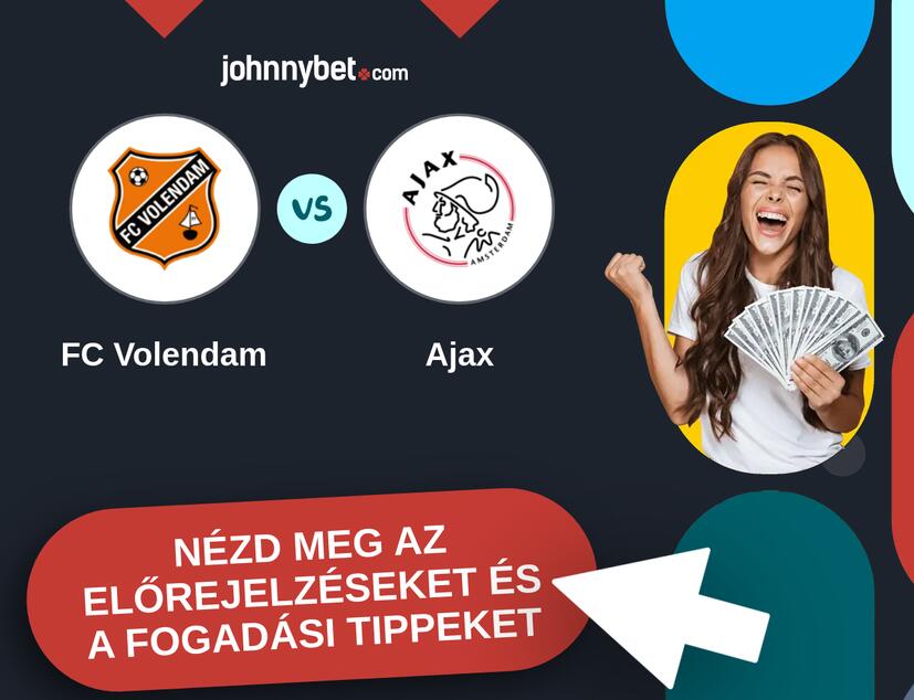 FC Volendam - Ajax előrejelzések és fogadási tippek
