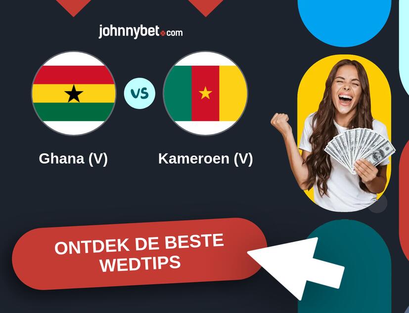 Ghana (V) - Kameroen (V) Analyses en Wedtips