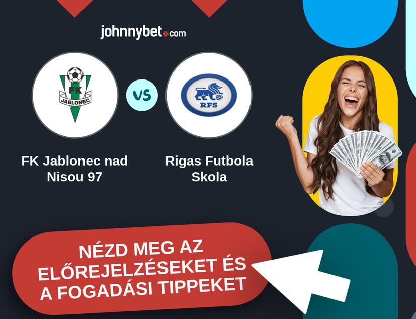 FK Jablonec nad Nisou 97 - Rigas Futbola Skola előrejelzések és fogadási tippek