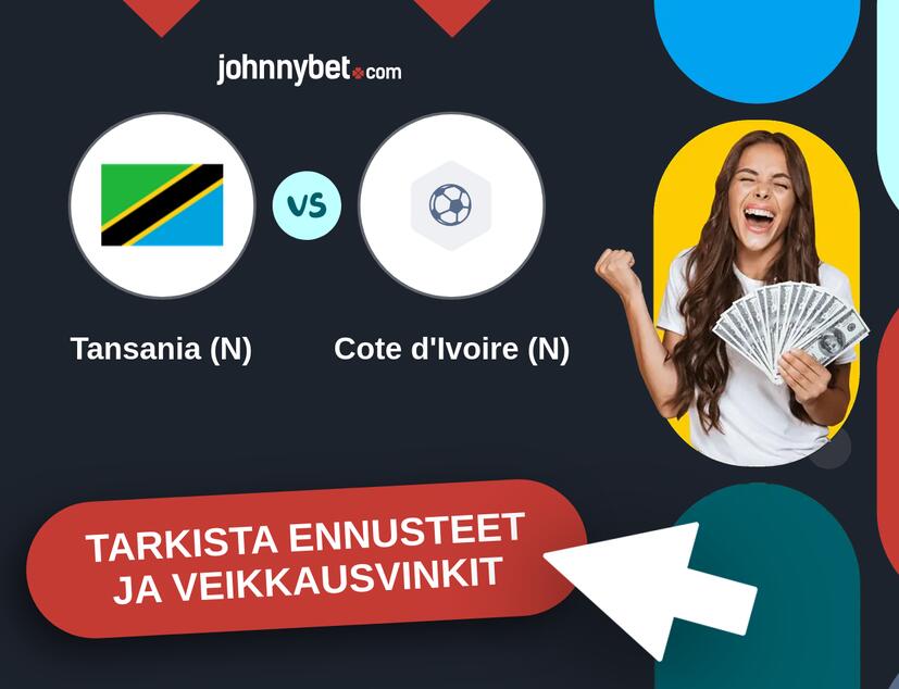 Tansania (N) - Cote d'Ivoire (N) Ennusteet ja Vetovihjeet