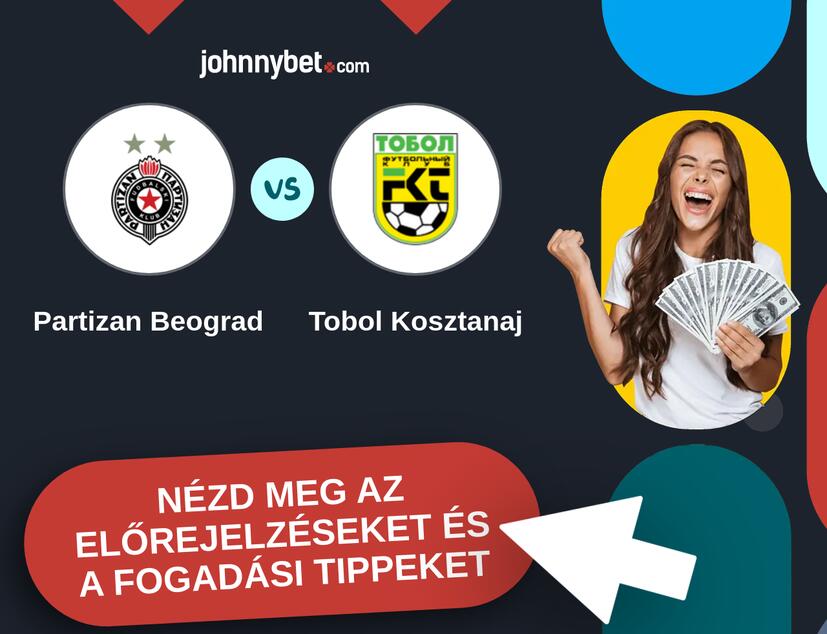 Partizan Beograd - Tobol Kosztanaj előrejelzések és fogadási tippek