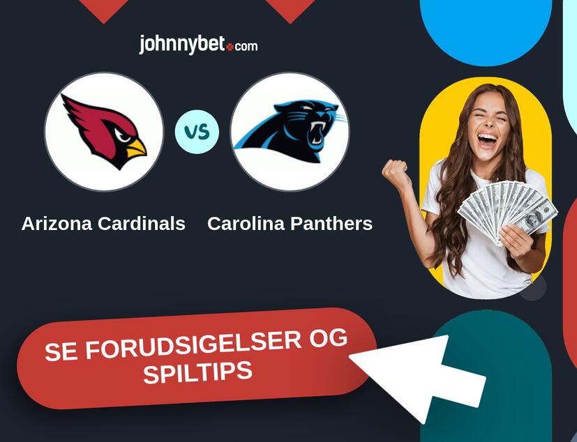 Arizona Cardinals - Carolina Panthers Forudsigelser og Spiltips