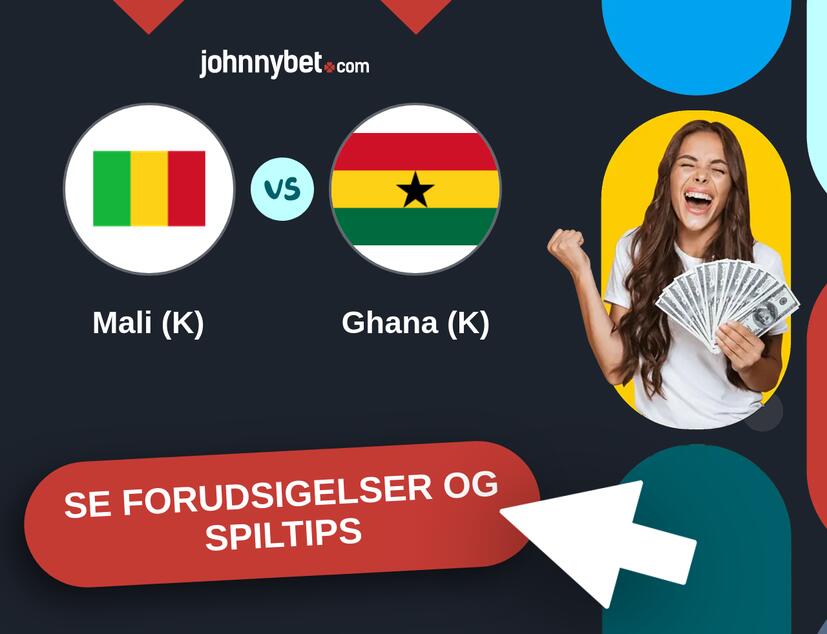Mali (K) - Ghana (K) Forudsigelser og Spiltips
