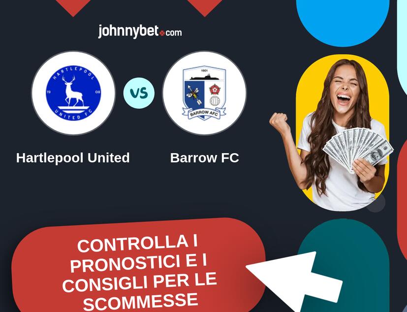 Hartlepool United - Barrow FC Pronostici e Consigli Scommesse