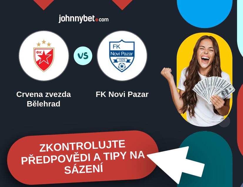 Crvena zvezda Bělehrad - FK Novi Pazar Predikce a tipy na sázení.