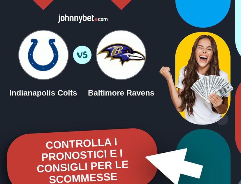 Indianapolis Colts - Baltimore Ravens Pronostici e Consigli Scommesse