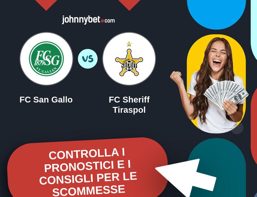 FC San Gallo - FC Sheriff Tiraspol Pronostici e Consigli Scommesse