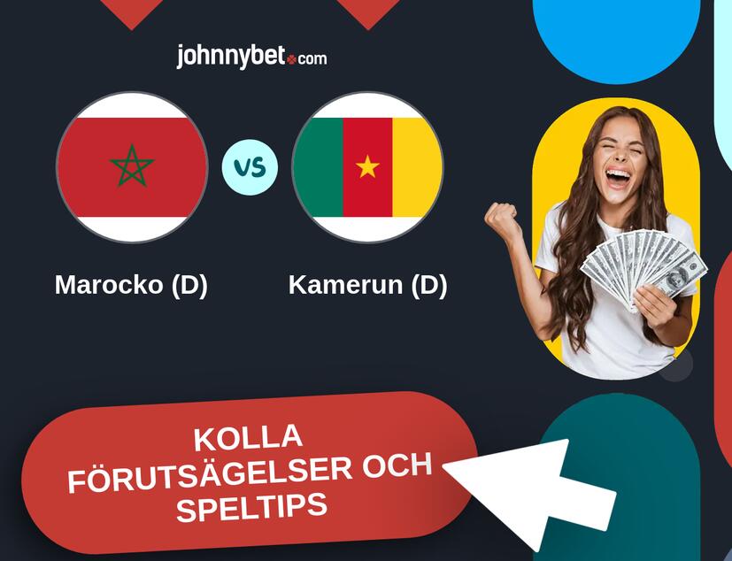 Marocko (D) - Kamerun (D) Förutsägelser och Speltips