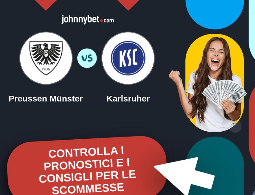 Preussen Münster - Karlsruher Pronostici e Consigli Scommesse