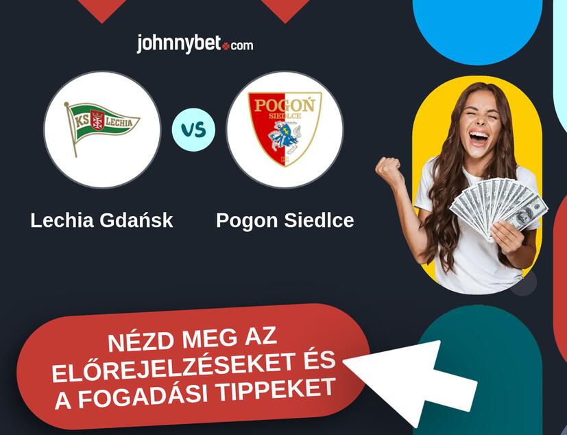 Lechia Gdańsk - Pogon Siedlce előrejelzések és fogadási tippek