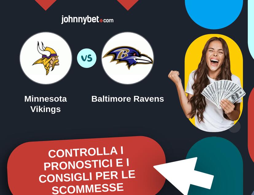Minnesota Vikings - Baltimore Ravens Pronostici e Consigli Scommesse