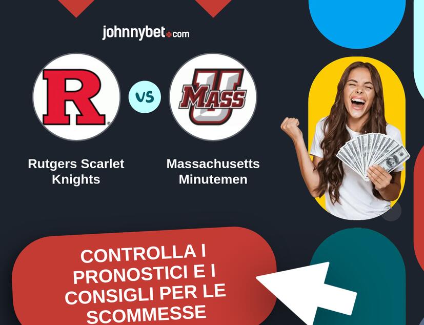 Rutgers Scarlet Knights - Massachusetts Minutemen Pronostici e Consigli Scommesse