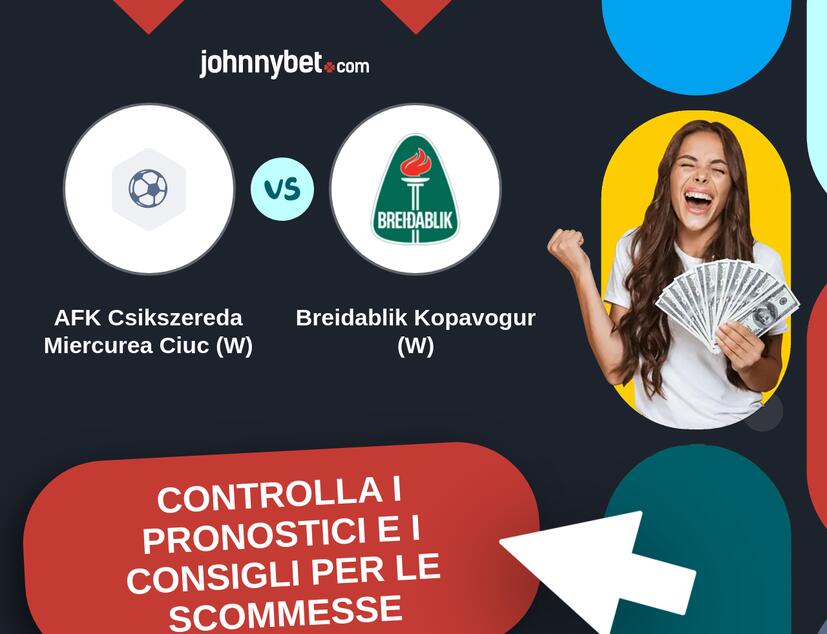 AFK Csikszereda Miercurea Ciuc (W) - Breidablik Kopavogur (W) Pronostici e Consigli Scommesse