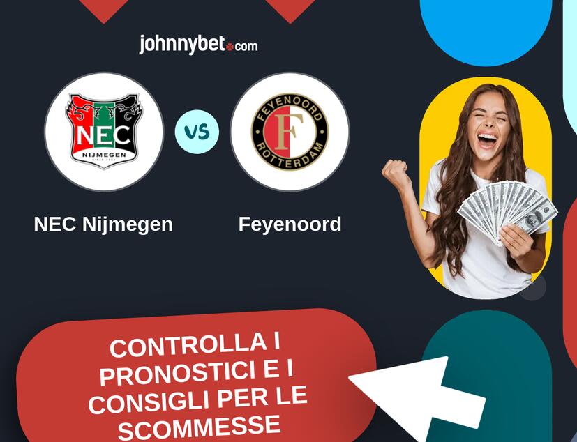 NEC Nijmegen - Feyenoord Pronostici e Consigli Scommesse