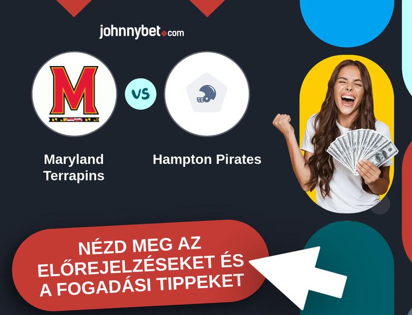 Maryland Terrapins - Hampton Pirates előrejelzések és fogadási tippek