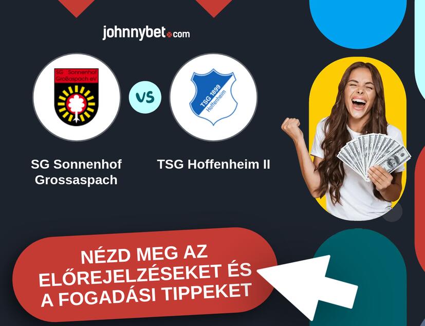 SG Sonnenhof Grossaspach - TSG Hoffenheim II előrejelzések és fogadási tippek