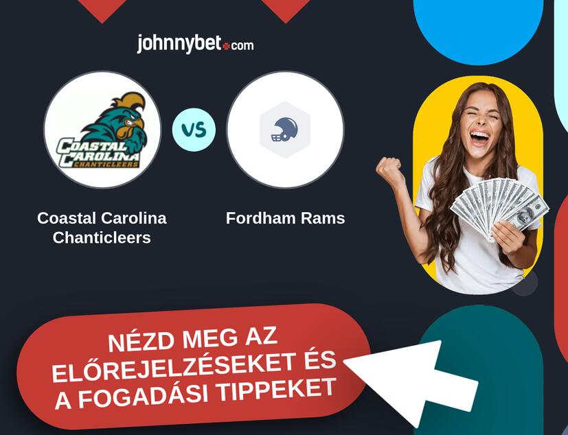 Coastal Carolina Chanticleers - Fordham Rams előrejelzések és fogadási tippek