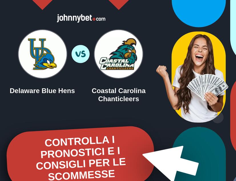 Delaware Blue Hens - Coastal Carolina Chanticleers Pronostici e Consigli Scommesse